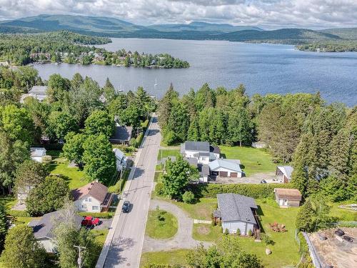 Aerial photo - 294 Rue Bellevue, Saint-Donat, QC - Outdoor With Body Of Water With View