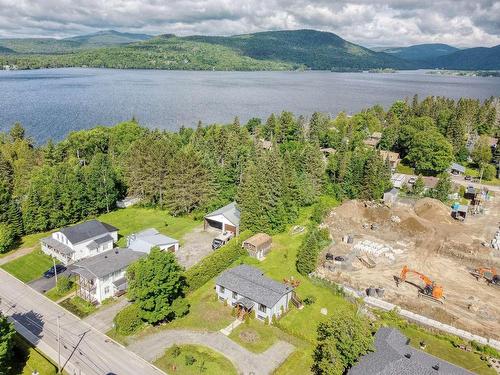 Aerial photo - 294 Rue Bellevue, Saint-Donat, QC - Outdoor With Body Of Water With View