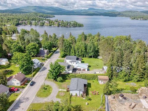 Aerial photo - 294 Rue Bellevue, Saint-Donat, QC - Outdoor With Body Of Water With View