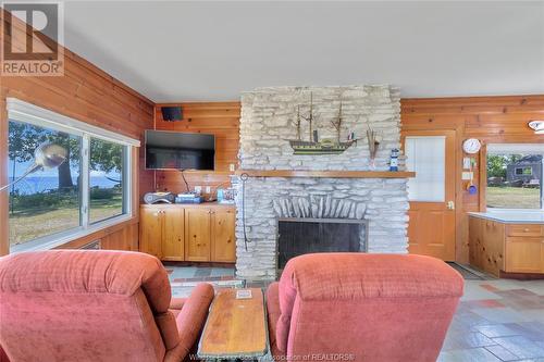 67 East Shore Road, Pelee Island, ON - Indoor With Fireplace