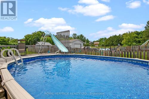 14 Community Centre Road, Kawartha Lakes, ON - Outdoor With Above Ground Pool With Backyard