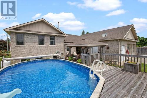 14 Community Centre Road, Kawartha Lakes, ON - Outdoor With Above Ground Pool With Deck Patio Veranda With Exterior