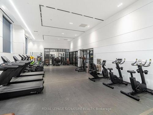 308-50 George Butchart Dr, Toronto, ON - Indoor Photo Showing Gym Room