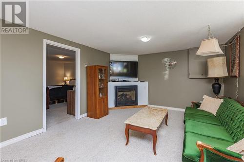 114 Veronica Drive, North Bay, ON - Indoor Photo Showing Living Room With Fireplace