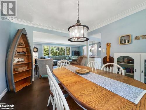 1158 518 Highway, Seguin, ON - Indoor Photo Showing Dining Room With Fireplace