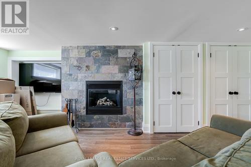 194 Sylvan Avenue, Toronto, ON - Indoor Photo Showing Living Room With Fireplace