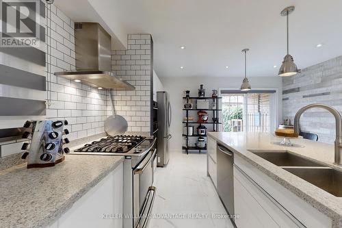 530 Silverthorn Avenue, Toronto, ON - Indoor Photo Showing Kitchen With Double Sink With Upgraded Kitchen