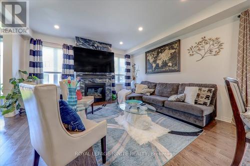 50 Crows Nest Lane, Clarington, ON - Indoor Photo Showing Living Room With Fireplace