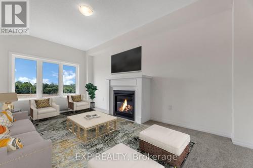 191 Flood Avenue, Clarington, ON - Indoor Photo Showing Living Room With Fireplace