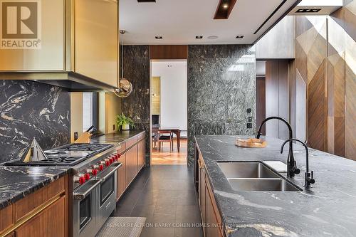 10320 Pine Valley Drive, Vaughan (Vellore Village), ON - Indoor Photo Showing Kitchen With Double Sink