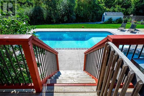 435 Raymond Street, Peterborough, ON - Outdoor With In Ground Pool With Backyard