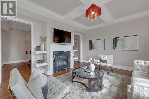 75 Wycombe Street, Whitby, ON - Indoor Photo Showing Living Room With Fireplace