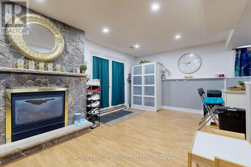 166 Harmony Road S, Oshawa, ON - Indoor With Fireplace