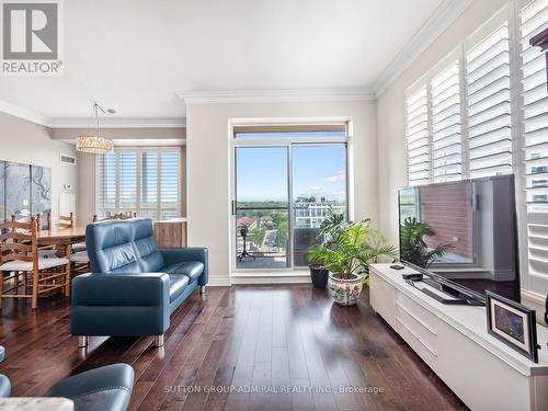 1210 - 2 Clairtrell Road, Toronto, ON - Indoor Photo Showing Living Room