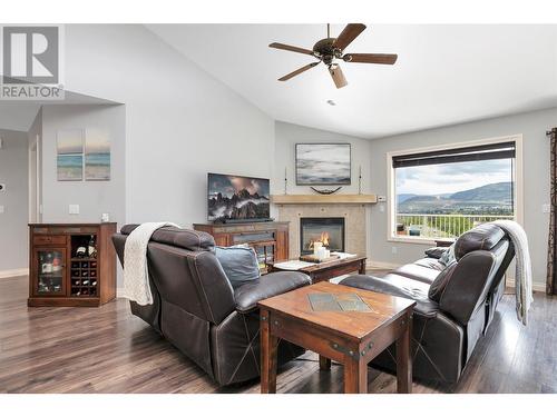 3397 Merlot Way, West Kelowna, BC - Indoor Photo Showing Living Room With Fireplace
