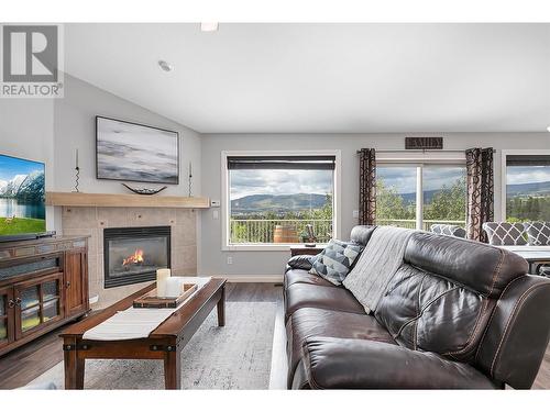 3397 Merlot Way, West Kelowna, BC - Indoor Photo Showing Living Room With Fireplace