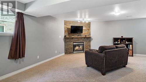 373 White Crescent, Amherstburg, ON - Indoor With Fireplace