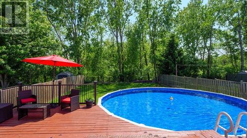373 White Crescent, Amherstburg, ON - Outdoor With Above Ground Pool With Backyard
