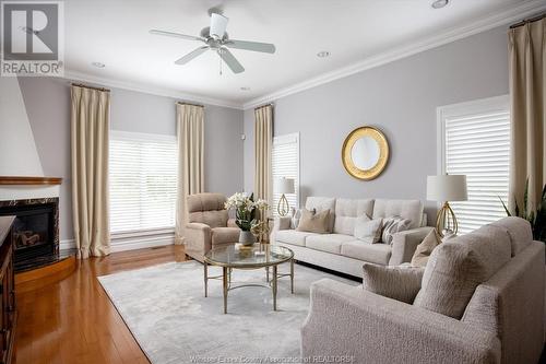 2160 Normandy Street, Lasalle, ON - Indoor Photo Showing Living Room With Fireplace