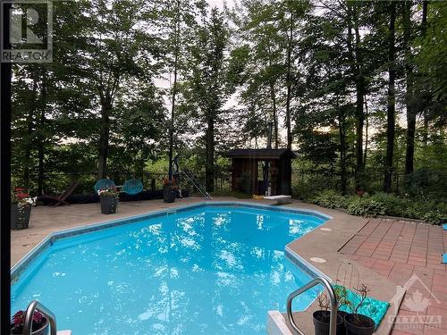 6 Ryan Court, Embrun, ON - Outdoor With In Ground Pool With Backyard