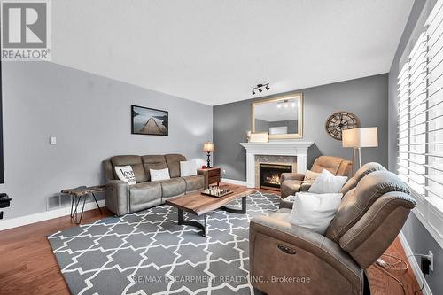 52 Hepburn Crescent, Hamilton, ON - Indoor Photo Showing Living Room With Fireplace