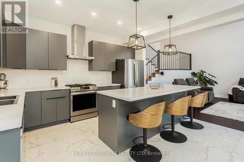 23 Tindall Crescent, East Luther Grand Valley, ON - Indoor Photo Showing Kitchen With Stainless Steel Kitchen With Upgraded Kitchen