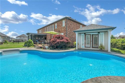 34 Penfold Court, Mount Hope, ON - Outdoor With In Ground Pool With Backyard