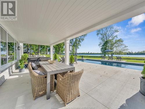 300 Crystal Bay, Amherstburg, ON - Outdoor With In Ground Pool With Exterior