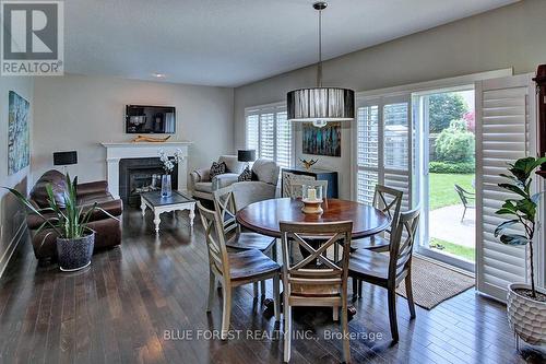 124 Prince Street, Middlesex Centre (Komoka), ON - Indoor Photo Showing Dining Room With Fireplace