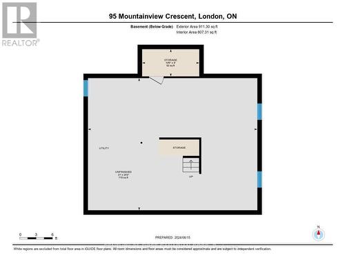 Basement Floor Plan - 95 Mountainview Crescent, London, ON - Other