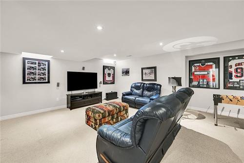 Huge recreation room with multiple entertaining areas - 2 Hewitt Drive, Grimsby, ON - Indoor