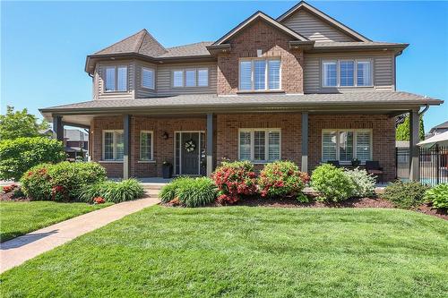 With remarkable Niagara Escarpment views - 2 Hewitt Drive, Grimsby, ON - Outdoor With Deck Patio Veranda With Facade