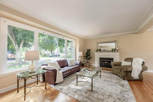 891 Kingsway Drive, Burlington, ON - Indoor Photo Showing Living Room With Fireplace