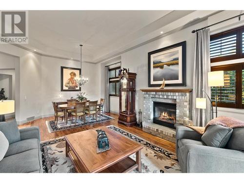 4008 Gallaghers Parkland Drive Lot# 16, Kelowna, BC - Indoor Photo Showing Living Room With Fireplace
