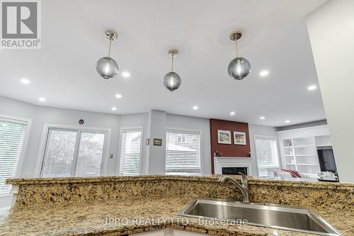 2063 Deer Park Road, Oakville (West Oak Trails), ON - Indoor Photo Showing Kitchen With Fireplace