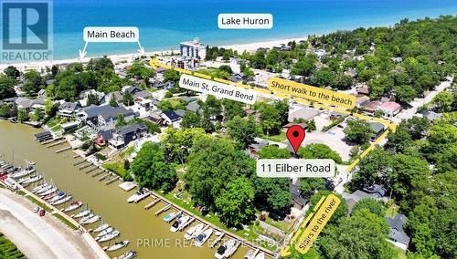 11 Eilber Street, Lambton Shores (Grand Bend), ON - Outdoor With Body Of Water With View