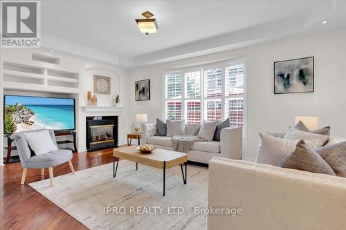 883 Somerville Terrace, Milton, ON - Indoor Photo Showing Living Room With Fireplace