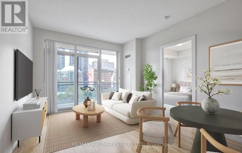 908 - 28 Linden Street, Toronto, ON - Indoor Photo Showing Living Room