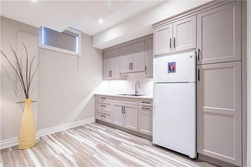 Lower Level Kitchen Layout - 36 Kingspoint Circle, Stoney Creek, ON - Indoor Photo Showing Kitchen