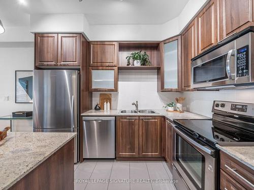 608-500 Sherbourne St, Toronto, ON - Indoor Photo Showing Kitchen With Stainless Steel Kitchen With Double Sink