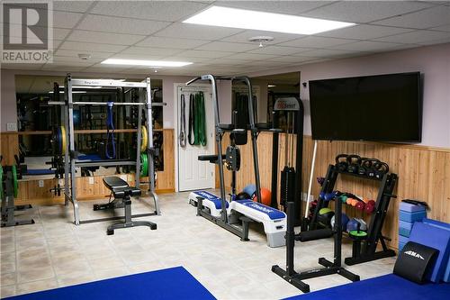 599 West River Road, Grand Falls, NB - Indoor Photo Showing Gym Room