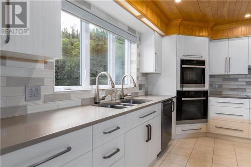 599 West River Road, Grand Falls, NB - Indoor Photo Showing Kitchen With Double Sink