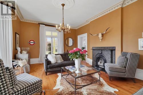 198 Bagot Street, Cobourg, ON - Indoor Photo Showing Living Room With Fireplace