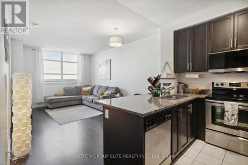 1512 - 9245 Jane Street, Vaughan (Maple), ON - Indoor Photo Showing Kitchen With Stainless Steel Kitchen With Double Sink