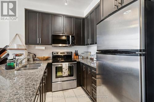 1512 - 9245 Jane Street, Vaughan (Maple), ON - Indoor Photo Showing Kitchen With Stainless Steel Kitchen With Double Sink With Upgraded Kitchen