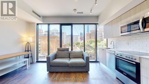 403 - 28 Wellesley Street E, Toronto, ON - Indoor Photo Showing Kitchen With Stainless Steel Kitchen