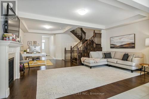 87 Wesmina Avenue, Whitchurch-Stouffville, ON - Indoor Photo Showing Living Room With Fireplace