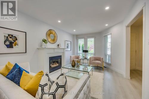 1112 Montgomery Drive, Oakville, ON - Indoor Photo Showing Living Room With Fireplace