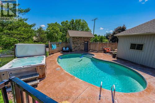 1282 Greenfield Road, Cambridge, ON - Outdoor With In Ground Pool With Deck Patio Veranda With Backyard