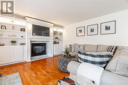 2037 Charlene Lane, Tecumseh, ON - Indoor Photo Showing Living Room With Fireplace